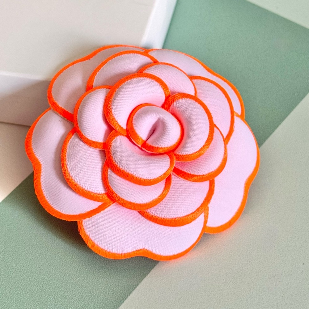 Chanel Mother’s Day camellia neon orange